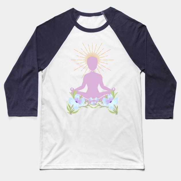 Meditation, Chakra, Spirtual, Mindfullness Baseball T-Shirt by SRC